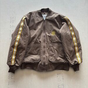 Vintage UPS Workwear Jacket Brown Bomber